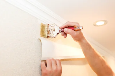 Pose de papier peint à Échandelys — revêtements muraux et toiles de verre